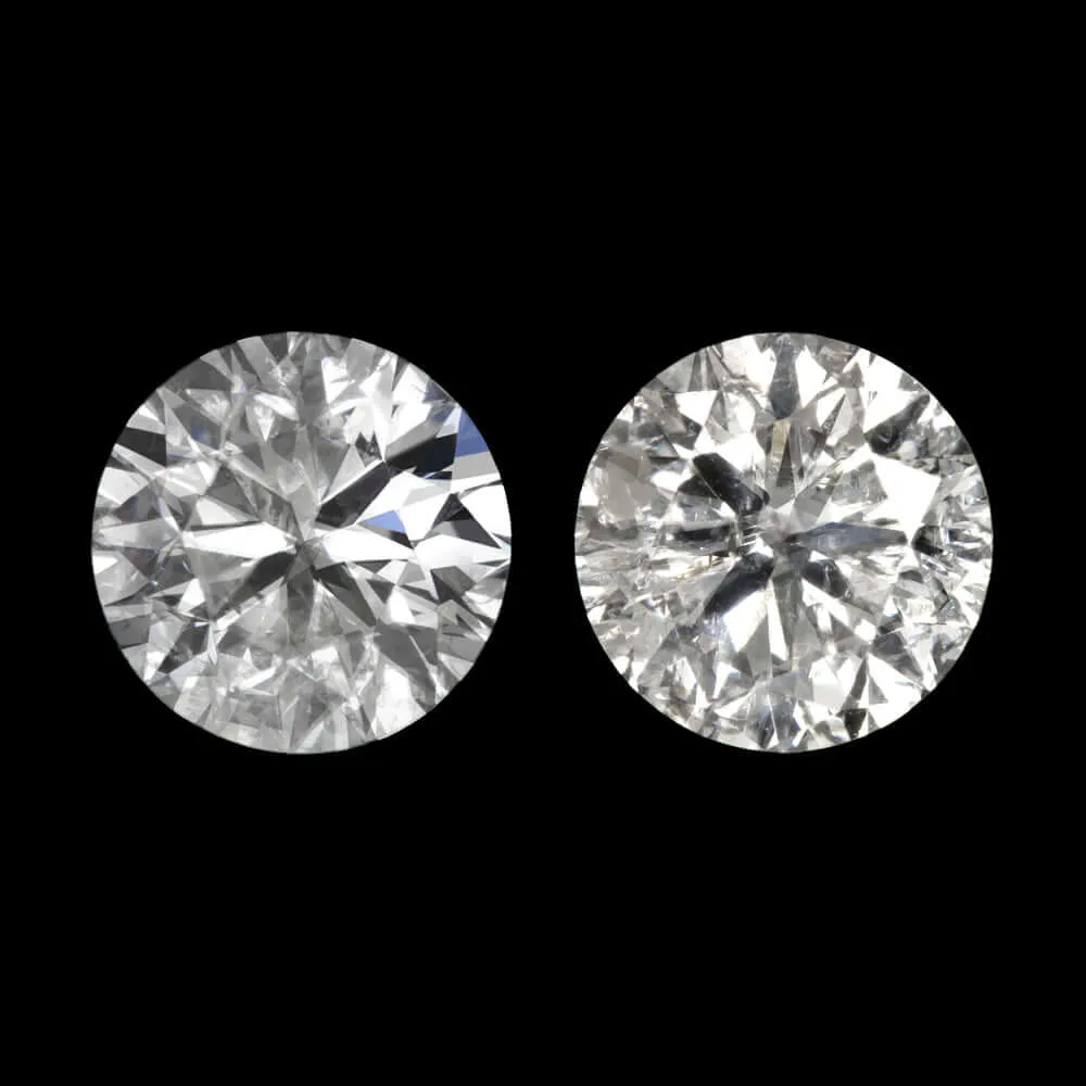 0.79c VERY GOOD CUT NATURAL DIAMOND STUD EARRINGS ROUND BRILLIANT PAIR RBC 3/4ct