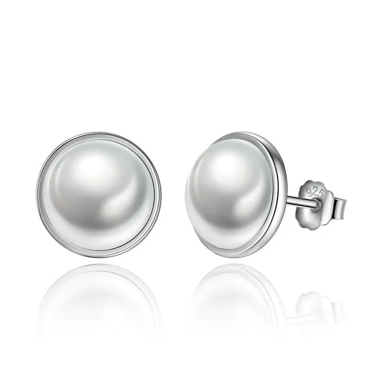 100% 925 Sterling Silver Various Classic Stud Earrings