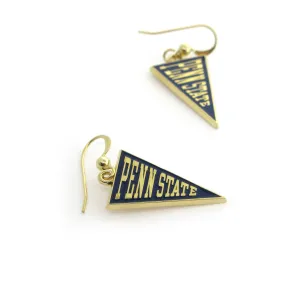 14kt Gold Pennant Earrings