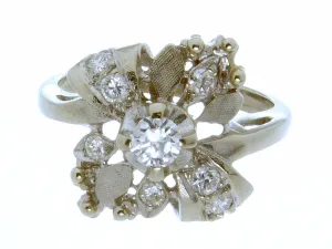 1940-1950s Diamond Cocktail Ring