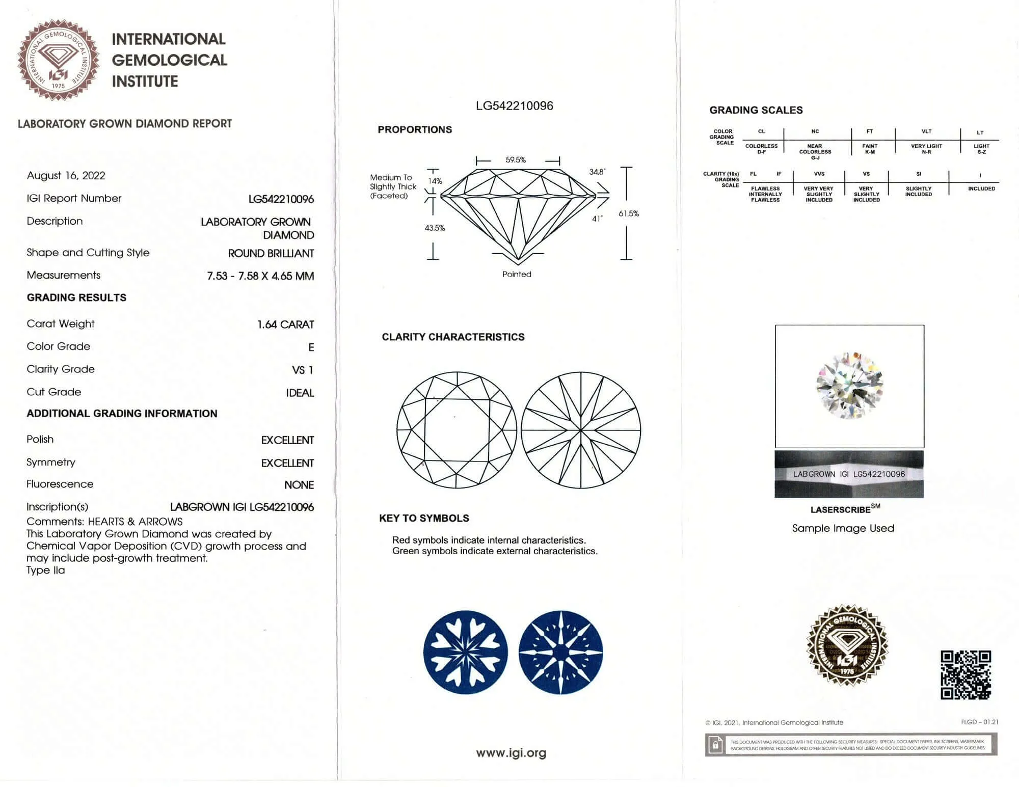 3.27ct LAB CREATED DIAMOND STUD EARRINGS CERTIFIED E VS1 EXCELLENT CUT ROUND