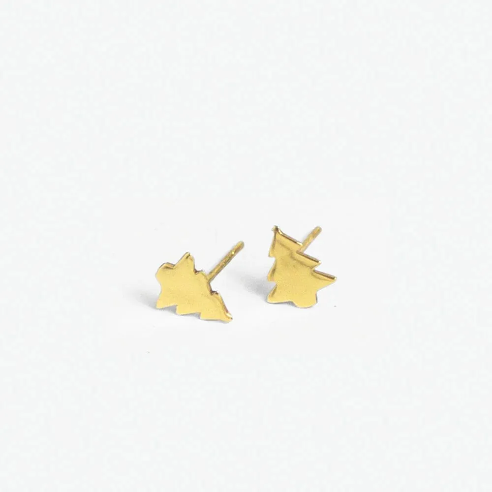 Alice Brass  Holiday Post Earrings 18K