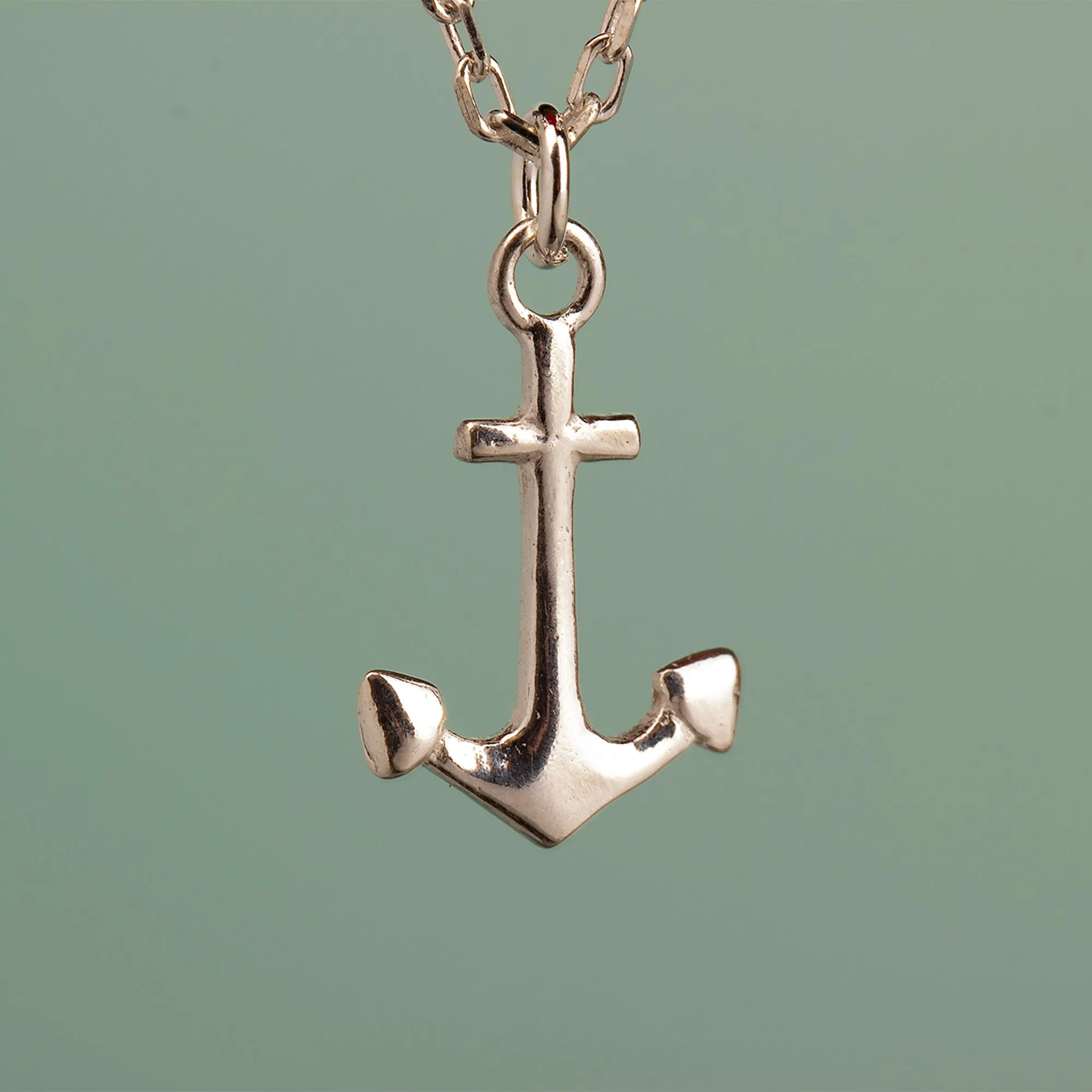 Anchor Necklace - Sterling Silver