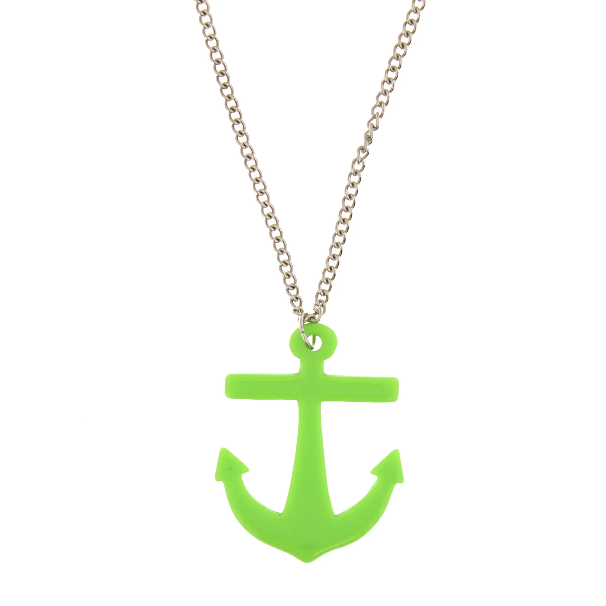 Anchor Pendant on Adjustable Chain Necklace - 5 x 4cm Pendant