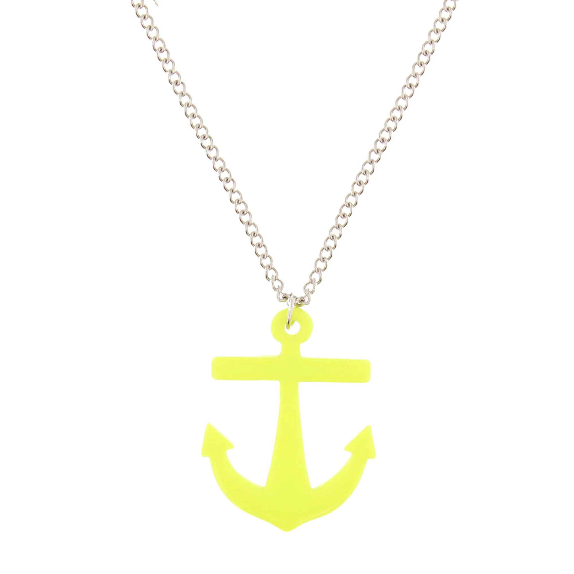 Anchor Pendant on Adjustable Chain Necklace - 5 x 4cm Pendant