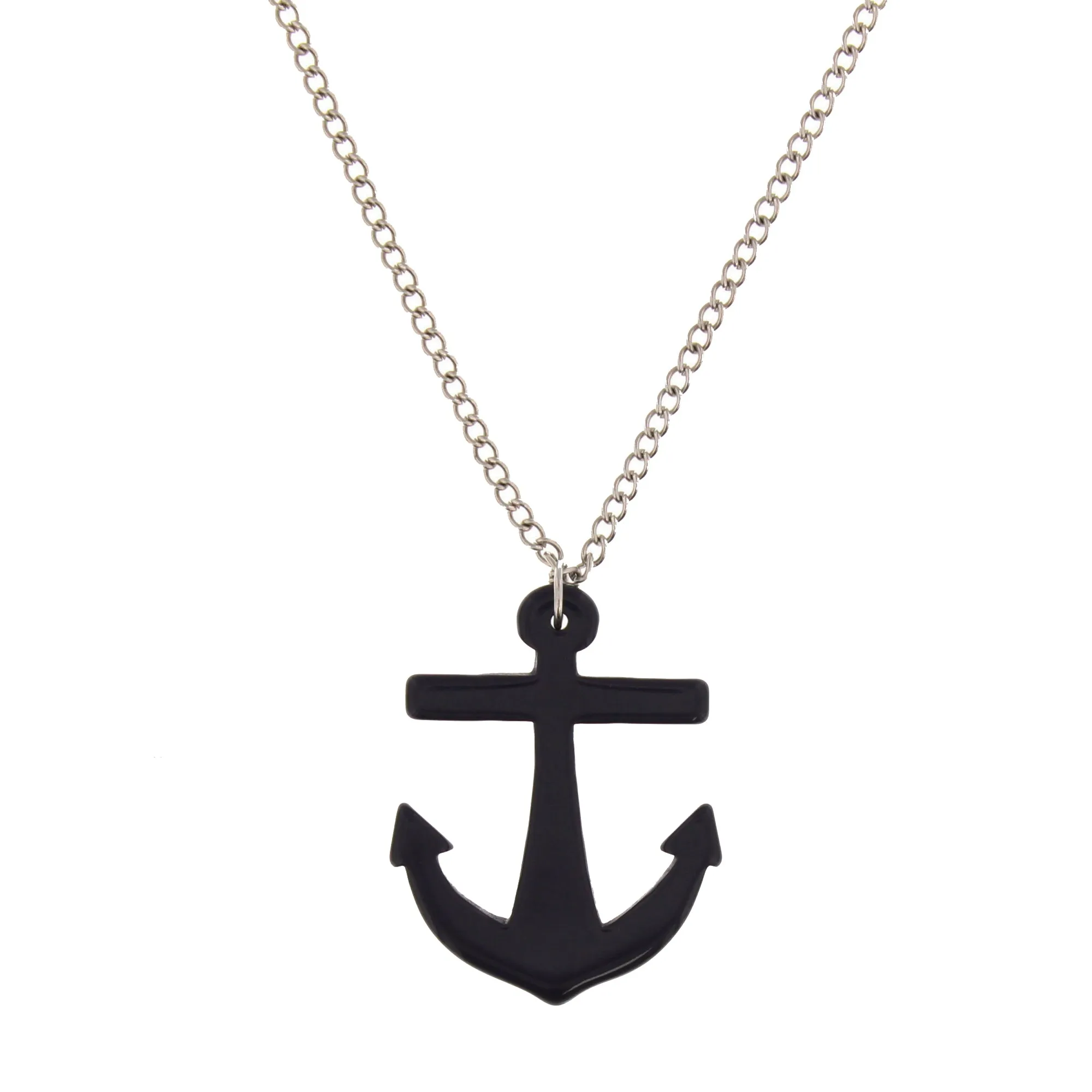 Anchor Pendant on Adjustable Chain Necklace - 5 x 4cm Pendant