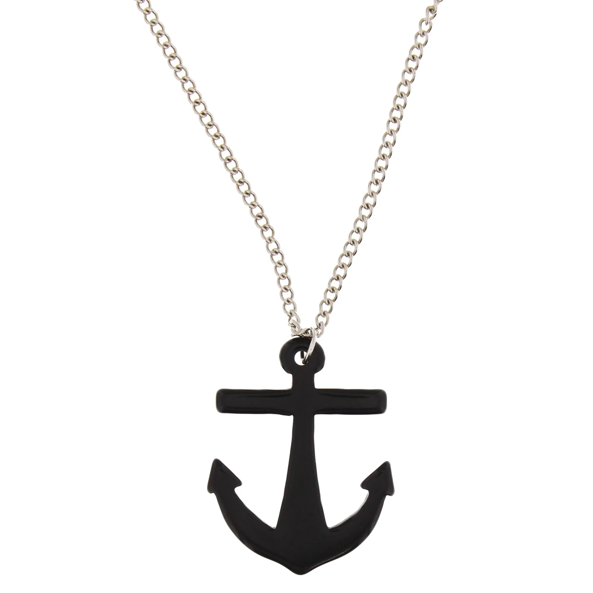 Anchor Pendant on Adjustable Chain Necklace - 5 x 4cm Pendant