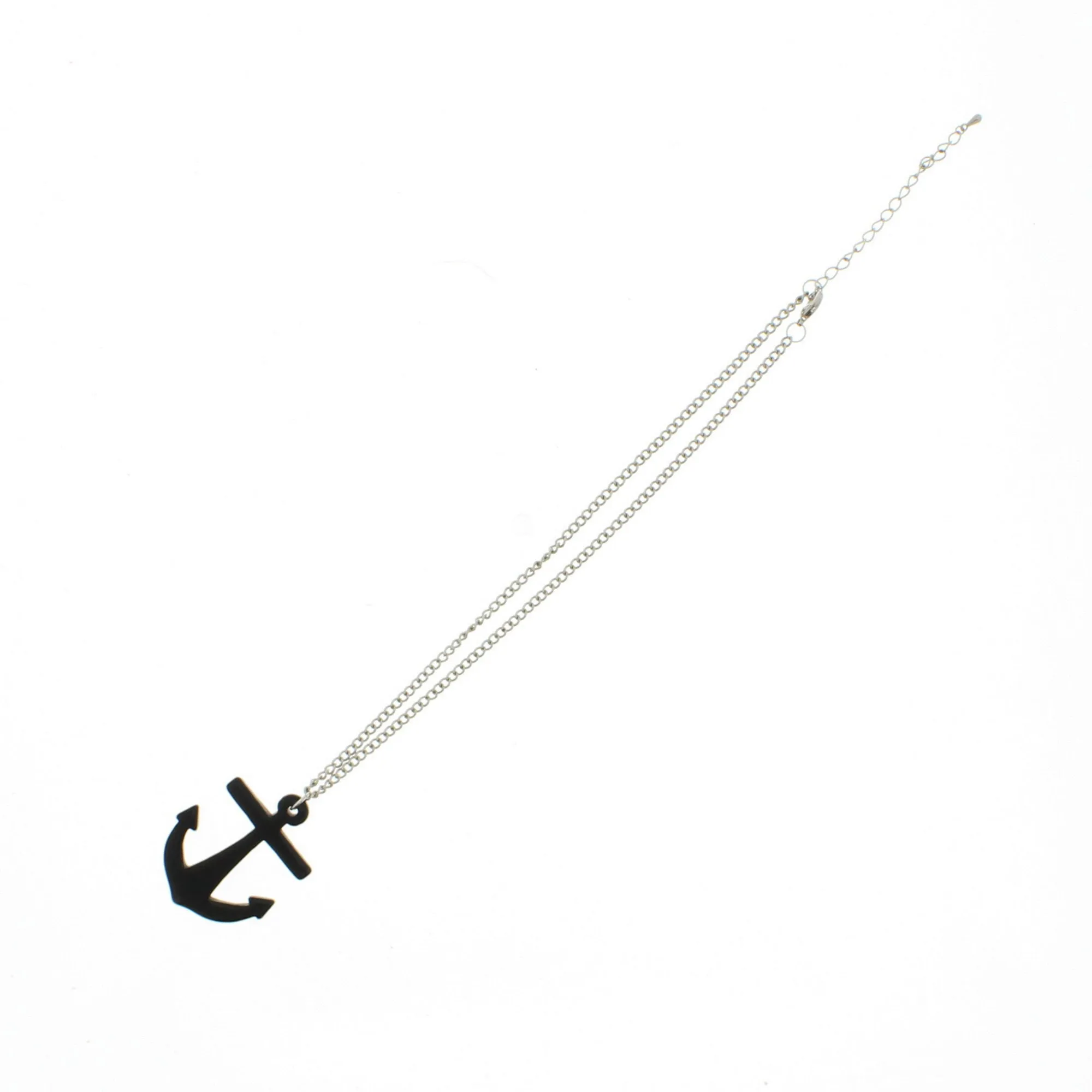 Anchor Pendant on Adjustable Chain Necklace - 5 x 4cm Pendant