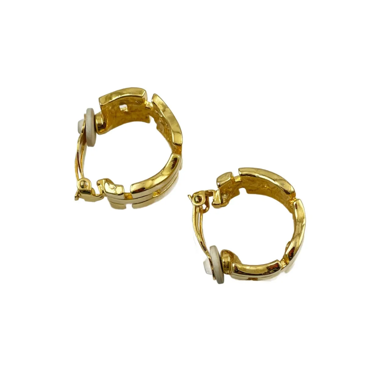 Anne Klein Gold Hoop Clip On Earrings