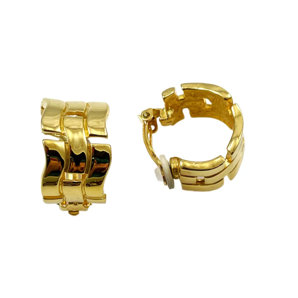 Anne Klein Gold Hoop Clip On Earrings