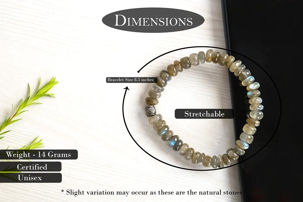 Bamboology Trends ORIGINAL LABRADORITE BRACELET FOR STRESS, ANXIETY, PAIN AND NEGATIVE ENERGY