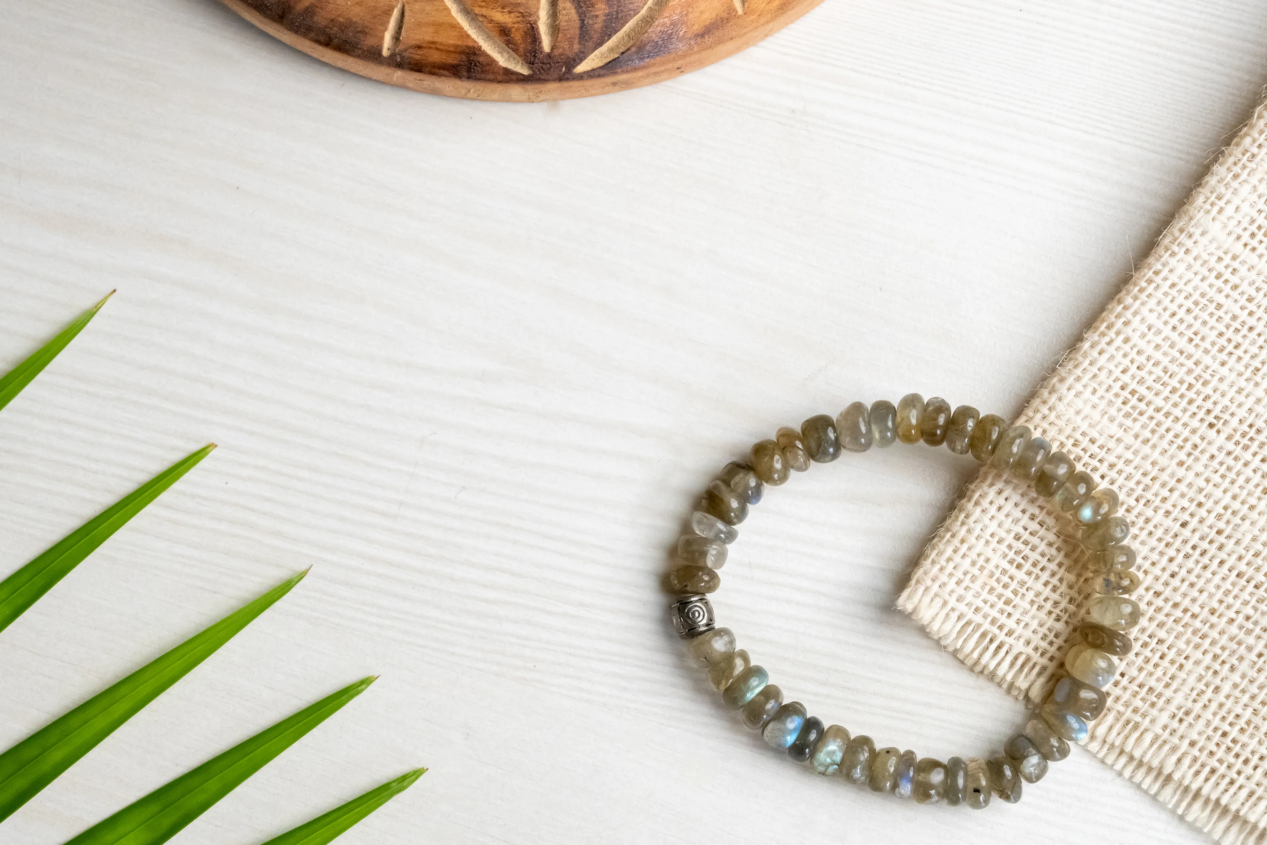 Bamboology Trends ORIGINAL LABRADORITE BRACELET FOR STRESS, ANXIETY, PAIN AND NEGATIVE ENERGY