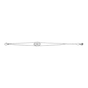 Beauty Pavé Chain Bracelet - Sterling Silver   CZ Blanc