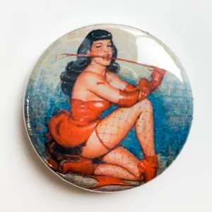 Bettie Page Pinback Button