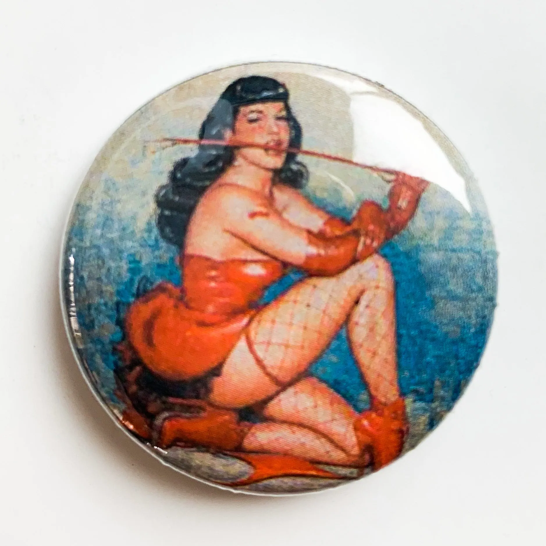 Bettie Page Pinback Button