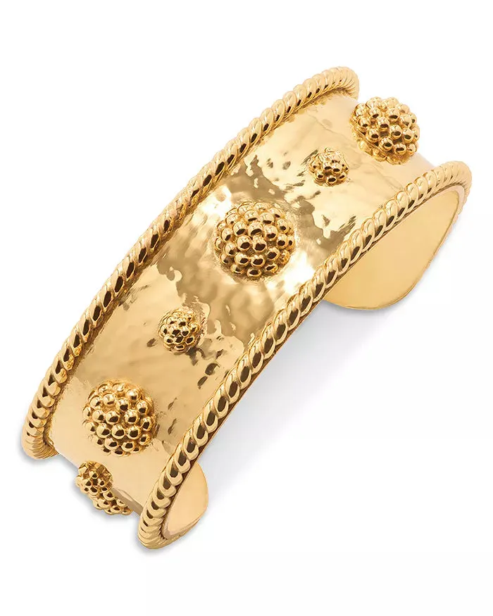 Capucine De Wulf Berry Cuff in Hammered Gold