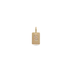 CHARM crystal S pendant, gold-plated