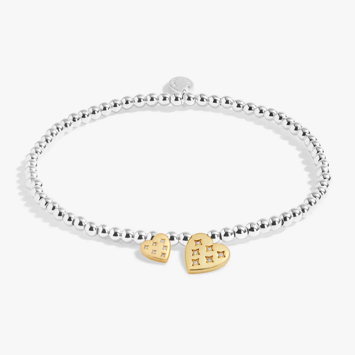 Christmas Boxed A Little With Love Silver Gold Plated Bracelet 7801