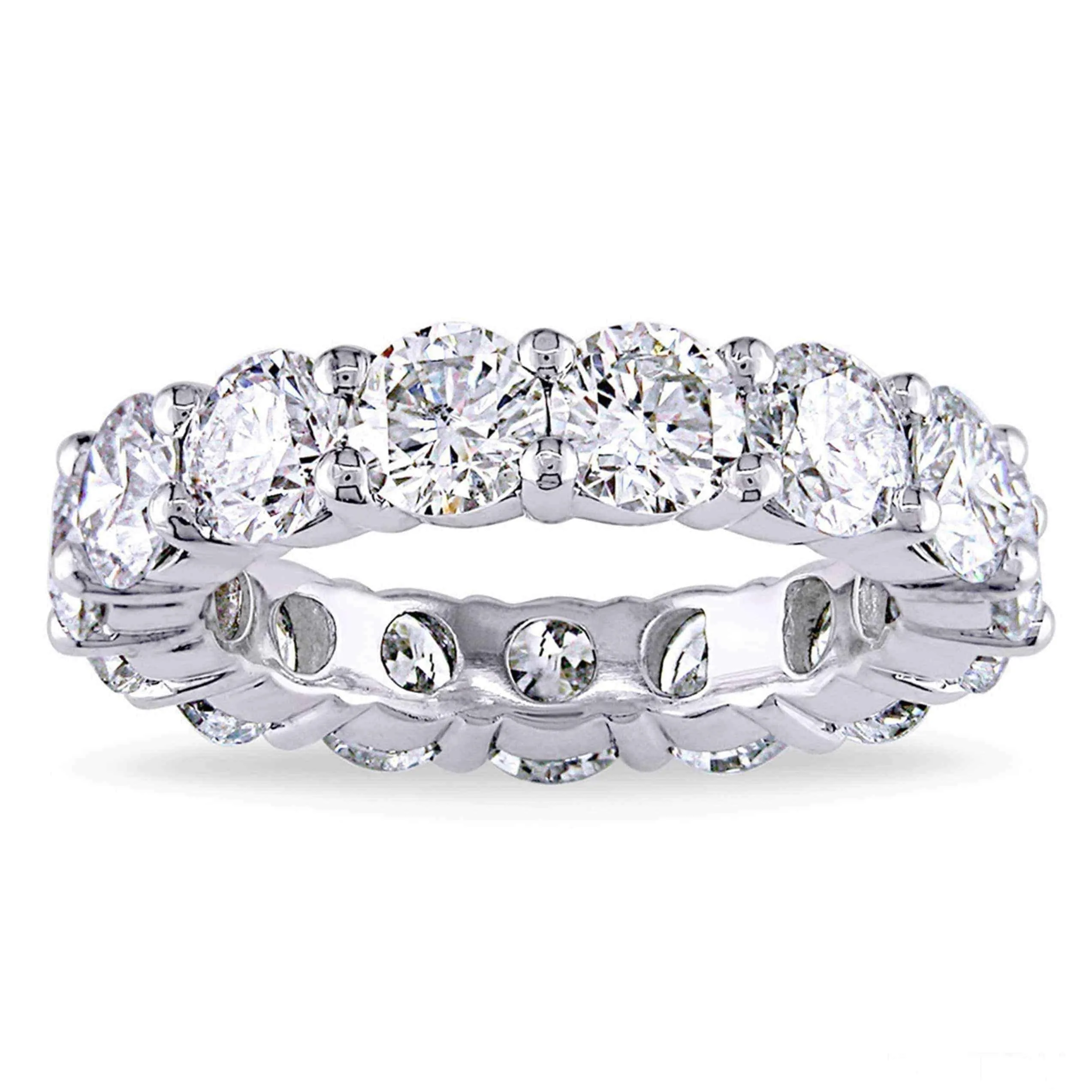 Cubic zirconia eternity band