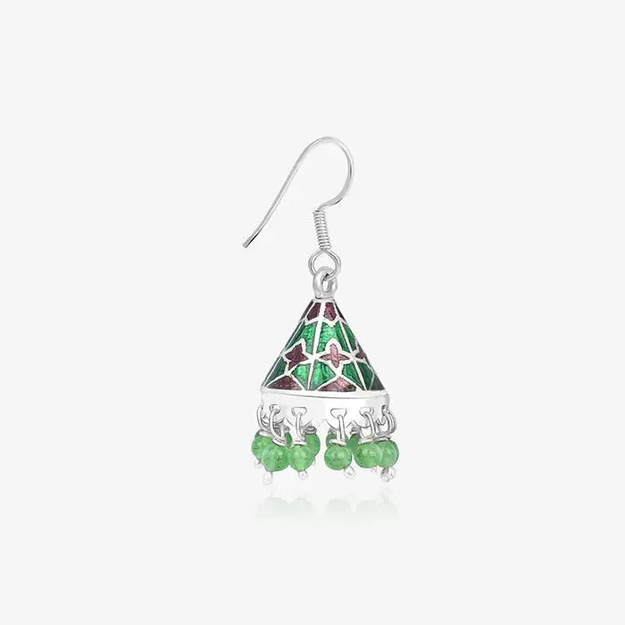 Delight Green Jhumka