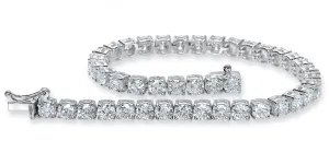 Diamond Tennis Bracelet (11.00 ct Diamonds) in White Gold