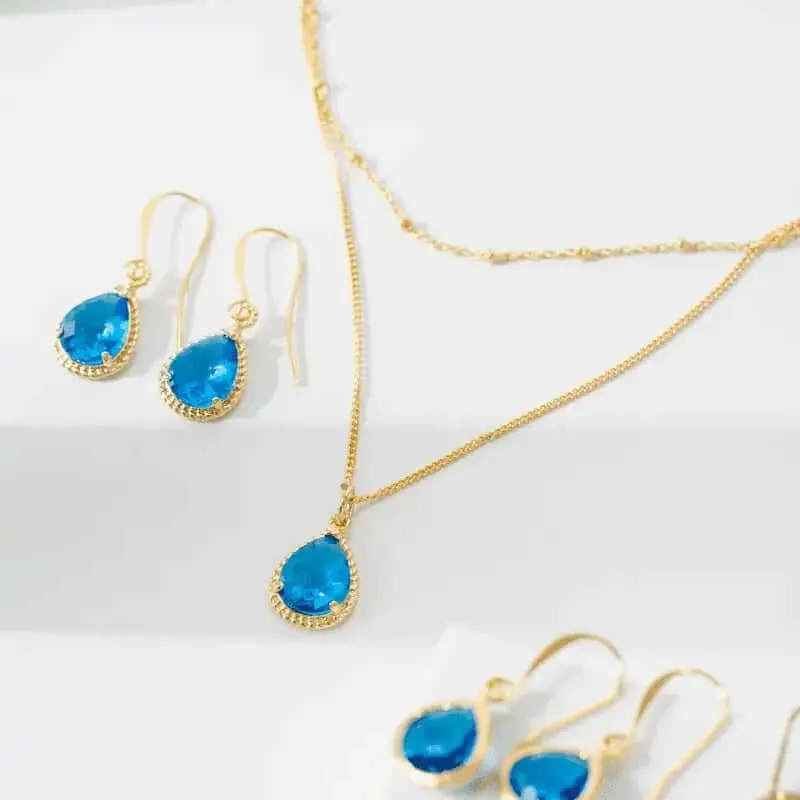 Exquisite - Capri Blue Pendant Necklace