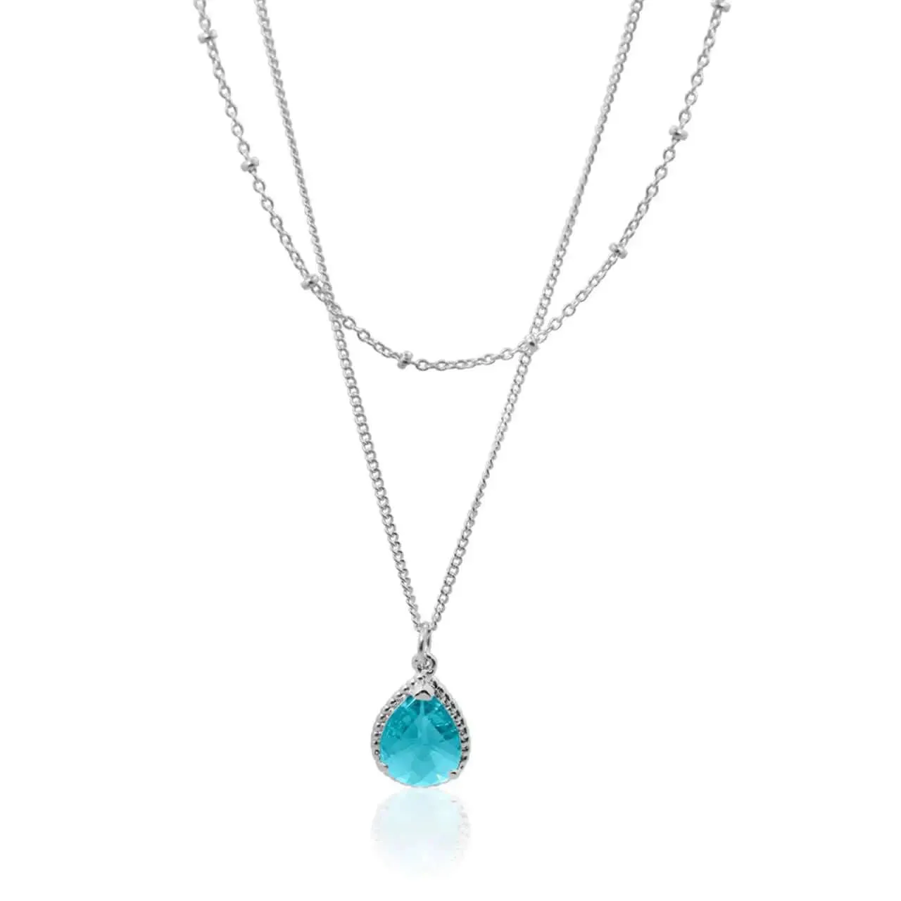 Exquisite - Capri Blue Pendant Necklace