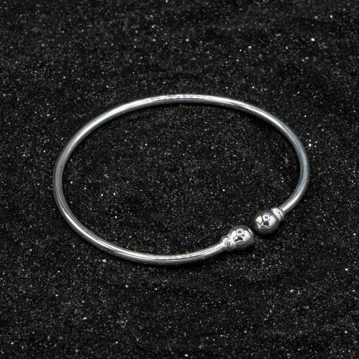 Extra Light Plain Solid Ball Bangle