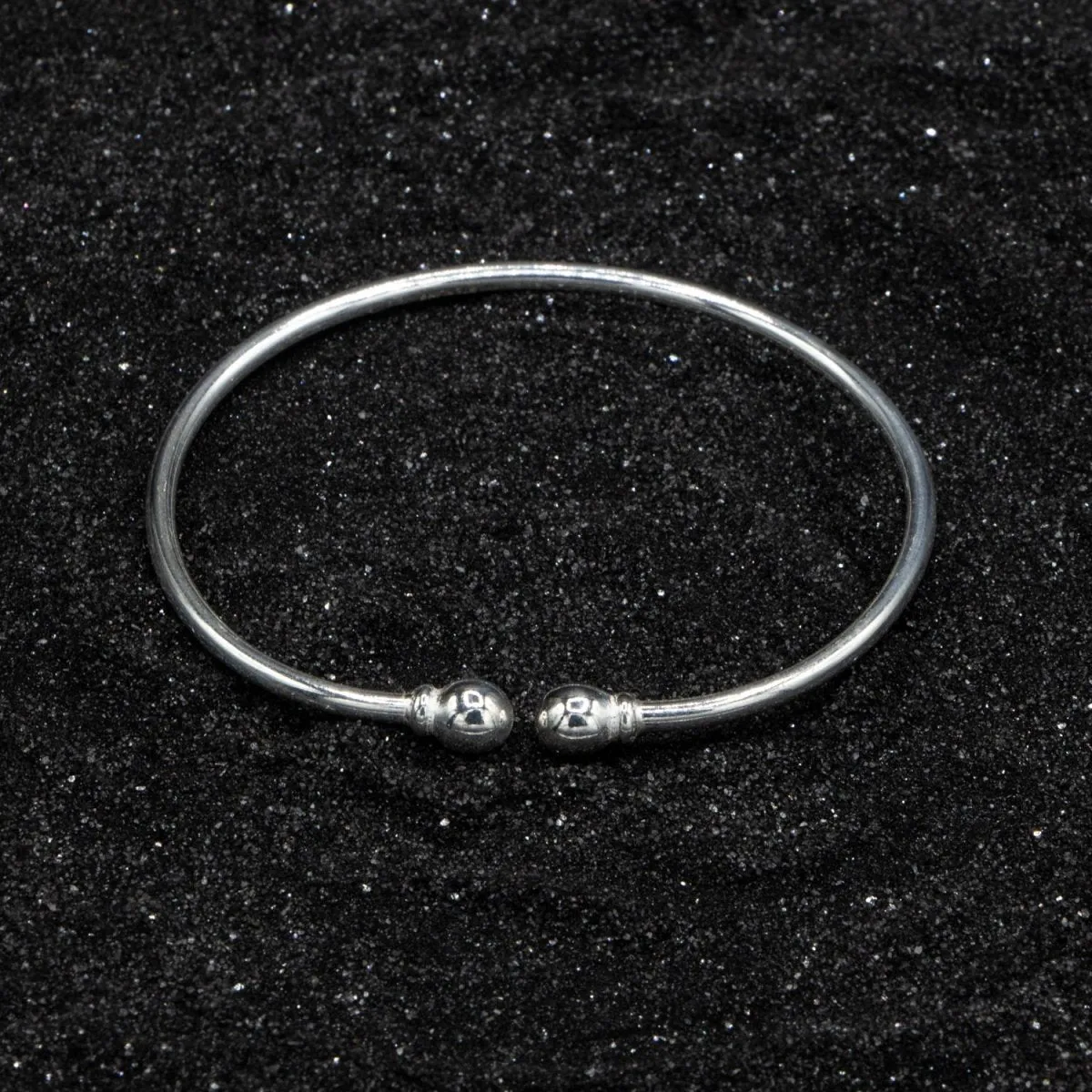 Extra Light Plain Solid Ball Bangle