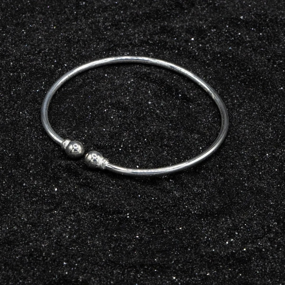 Extra Light Plain Solid Ball Bangle