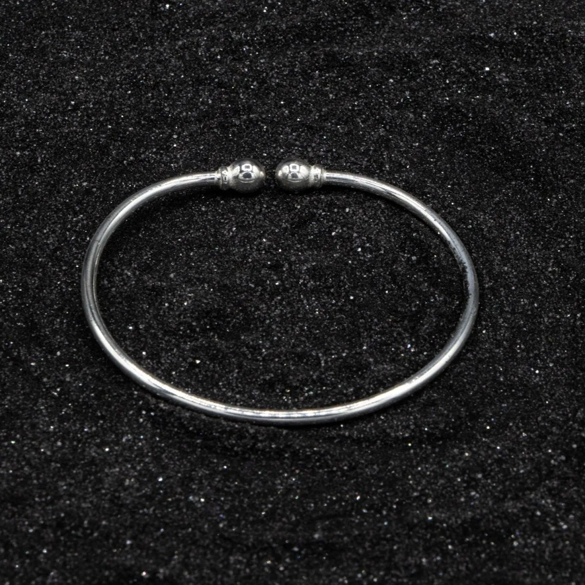 Extra Light Plain Solid Ball Bangle