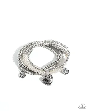 Filigree Fairytale - White Bracelet