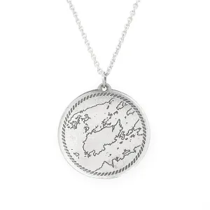 Grindstone Island Chart Necklace