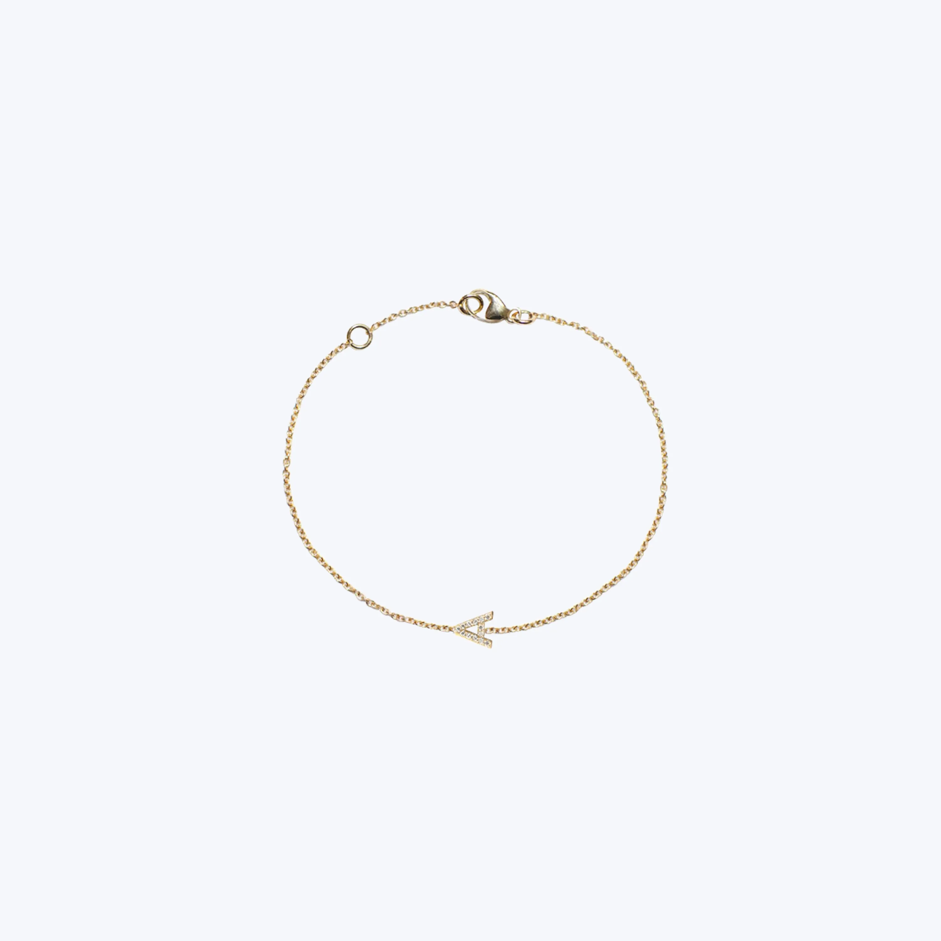 Love Letter Pavé Initial Bracelet