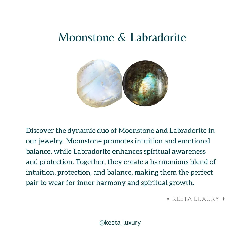 Lunar - Moonstone & Labradorite Bracelets