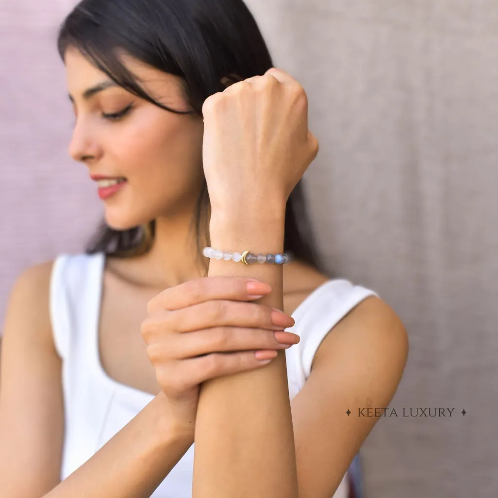 Lunar - Moonstone & Labradorite Bracelets