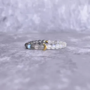 Lunar - Moonstone & Labradorite Bracelets