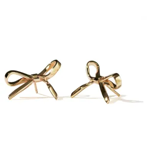 Meadowlark Bow Earrings - Gold Plated