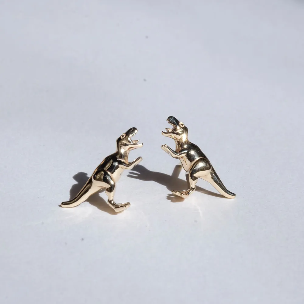 Meadowlark Dinosaur Stud Earrings - Sterling Silver