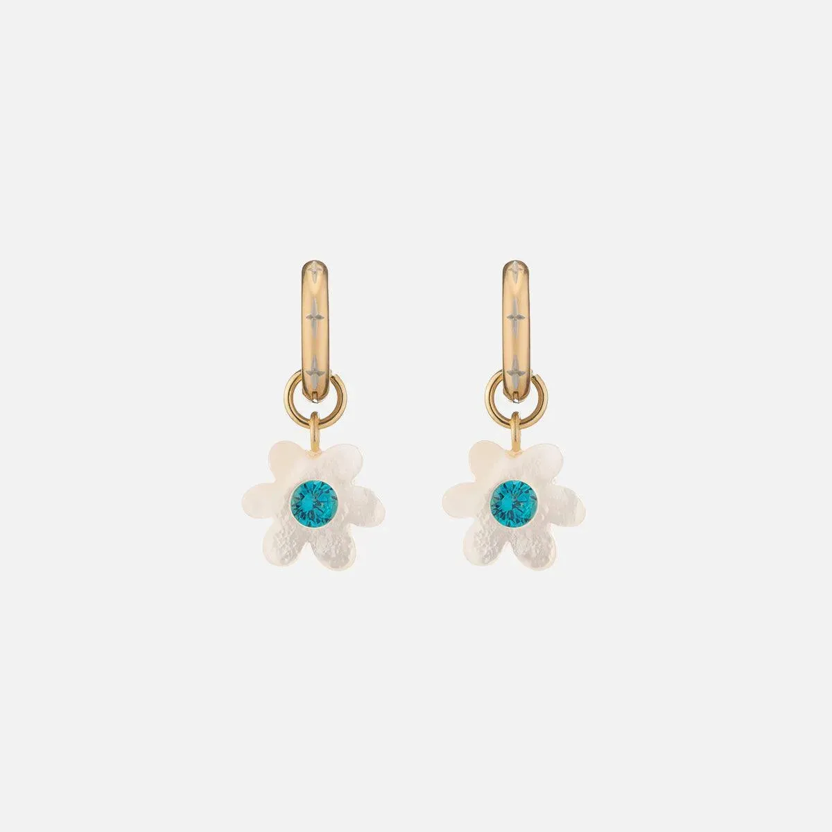 Mini Super Bloom Earrings, Blue