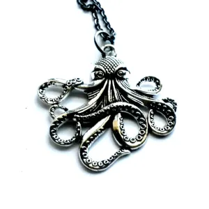 Octopus Necklace Silver