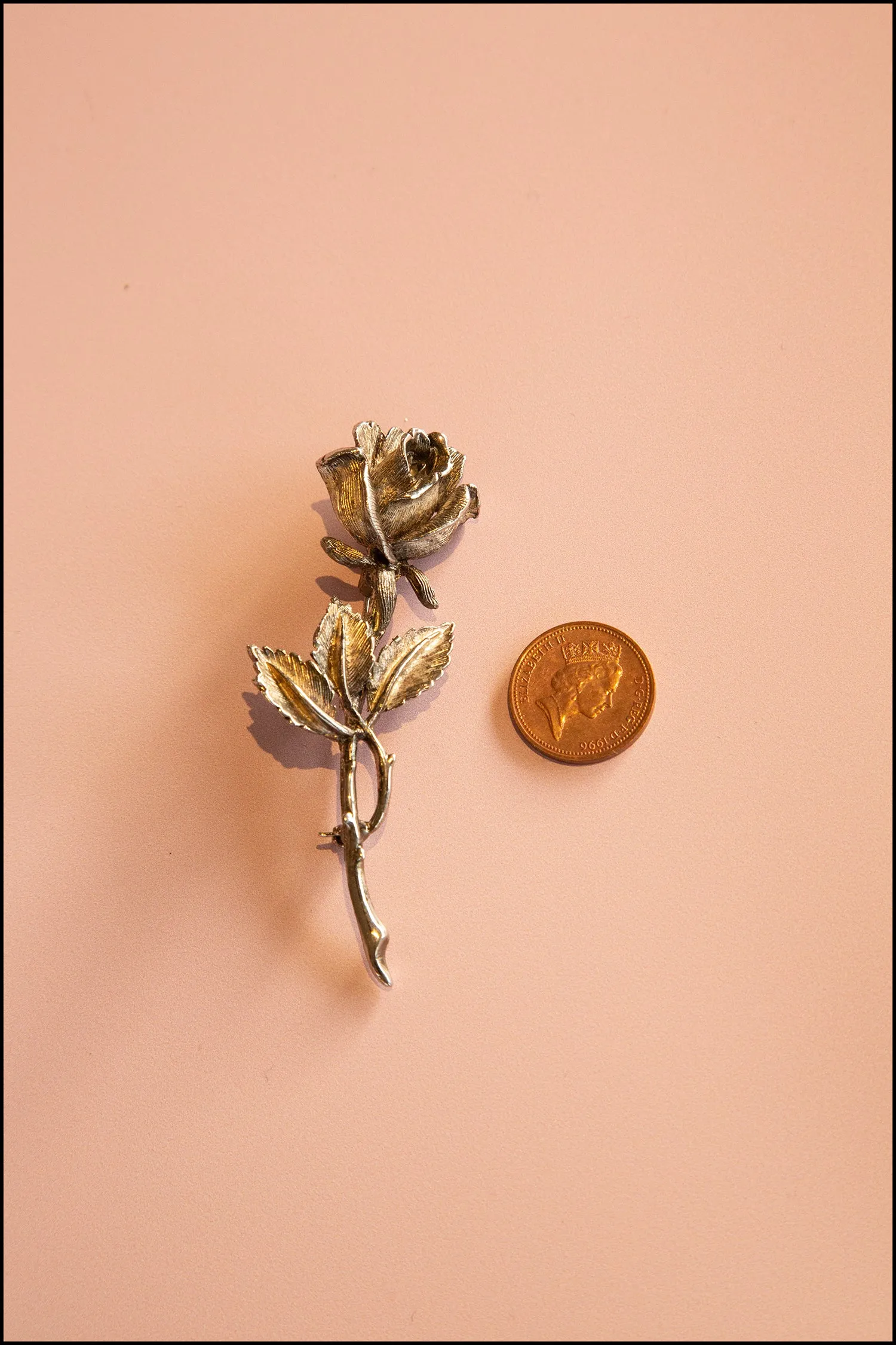 Original Vintage 1950s Hollywood Rose Brooch