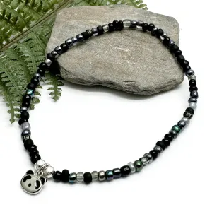 Panda Charm Seed Bead Anklet - Colour Choice