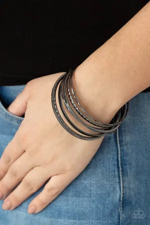 Paparazzi Bracelet ~ How Do You Stack Up? - Black