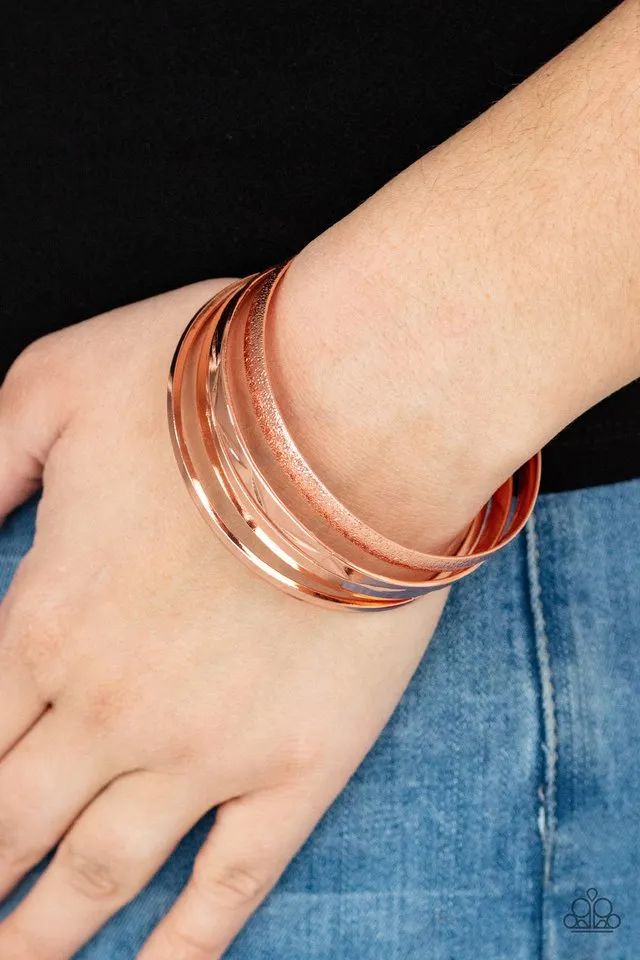 Paparazzi Bracelet ~ Stackable Style - Copper