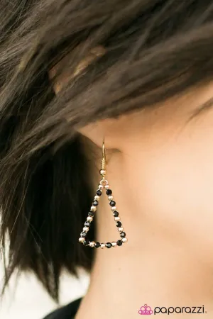 Paparazzi Earring ~ The French Open - Gold