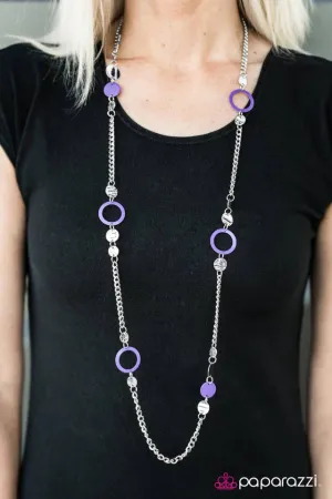 Paparazzi Necklace ~ Cant Fight The Moonlight - Purple