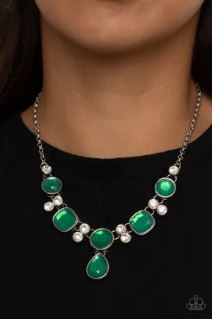 Paparazzi Necklace ~ Crystal Cosmos - Green