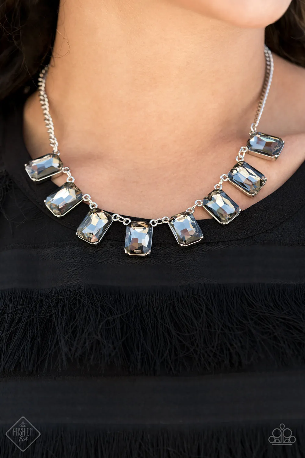 Paparazzi Necklace Fashion Fix Jan 2021 ~ After Party Access - Silver