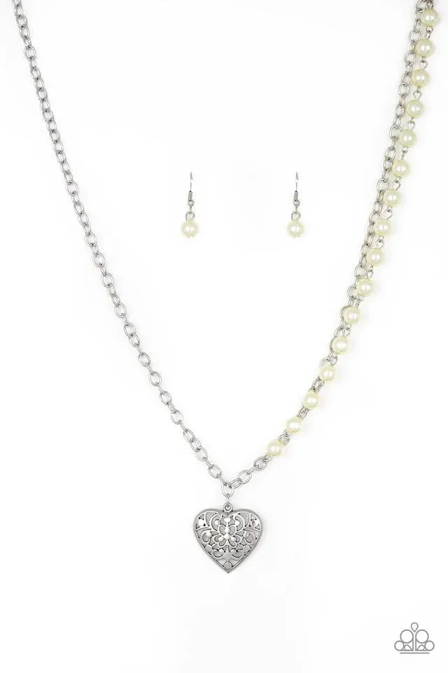 Paparazzi Necklace ~ Forever In My Heart - Yellow